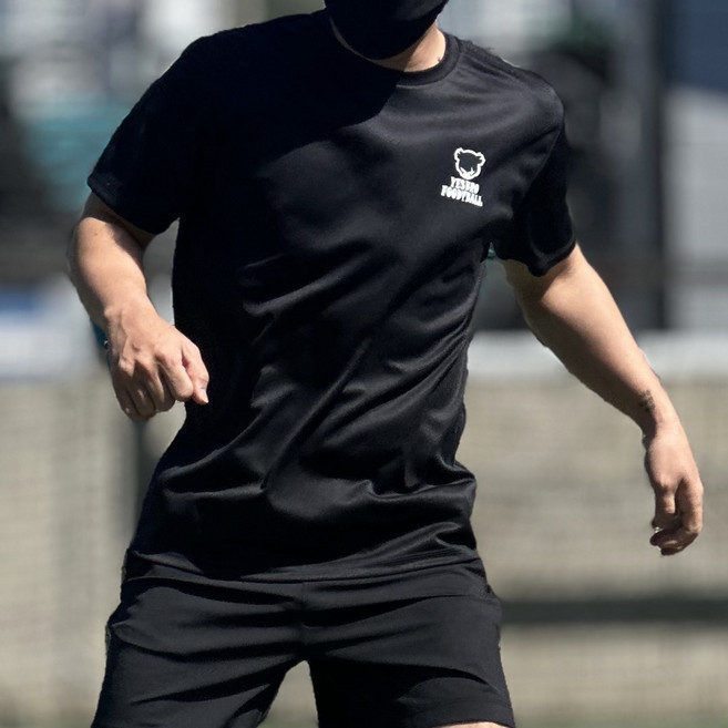 예스브로 남녀공용 스판 많은 축구 반팔 티셔츠