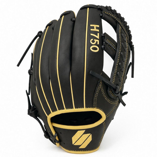 썬버드 스페셜오더 11.75인치 천연가죽 내야 올라운드 야구 글러브 H750, 1개, 블랙