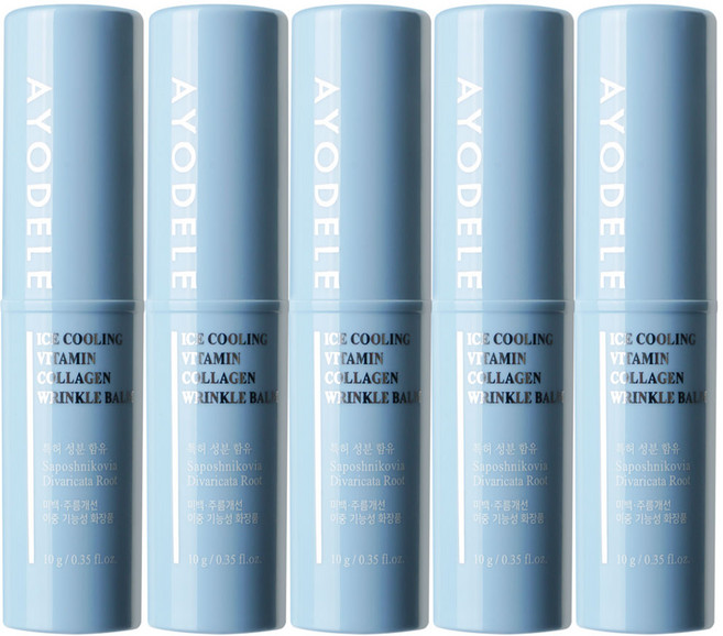 아요델 아이스쿨링 비타민 콜라겐 링클밤 멀티밤 스틱 10g, 5개
