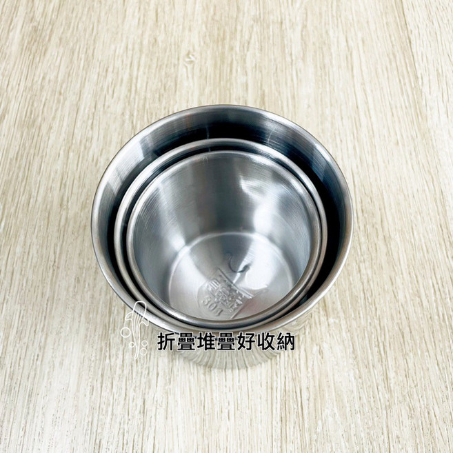 潛鯨 - 露營不鏽鋼摺疊杯 輕巧便攜, 大中小一組, 1個