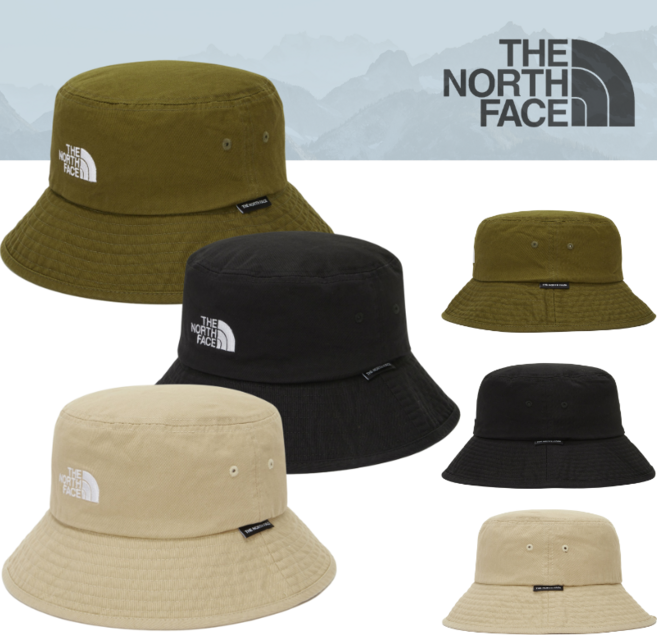 [백화점 정품] 노스페이스 이월상품 티엔에프 로고 버켓 햇 기본 워싱 면 코듀로이 커플 3종 택 1