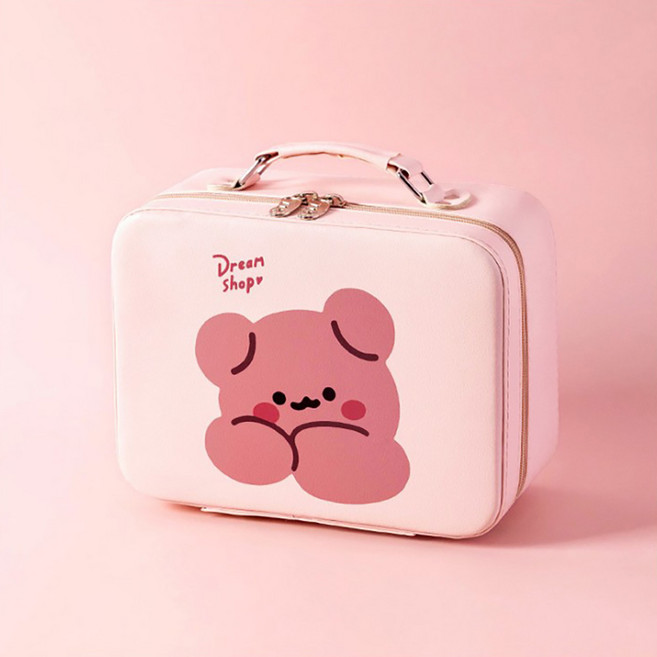 브로위즈 여행 캐리어 이너백 거울 대형 메이크업 박스 화장품 파우치 정리 보관함 4종