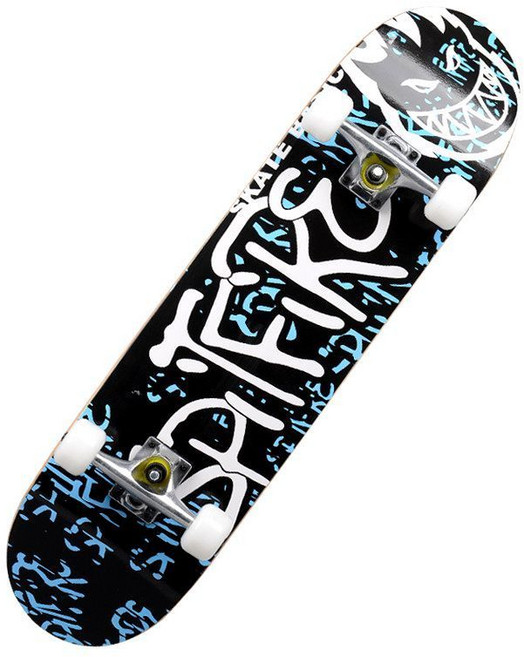 專業成人兒童幼童滑板 四輪楓木板 初學者造型雙翹板, 藍字母（專業級高彈輪）, 1個