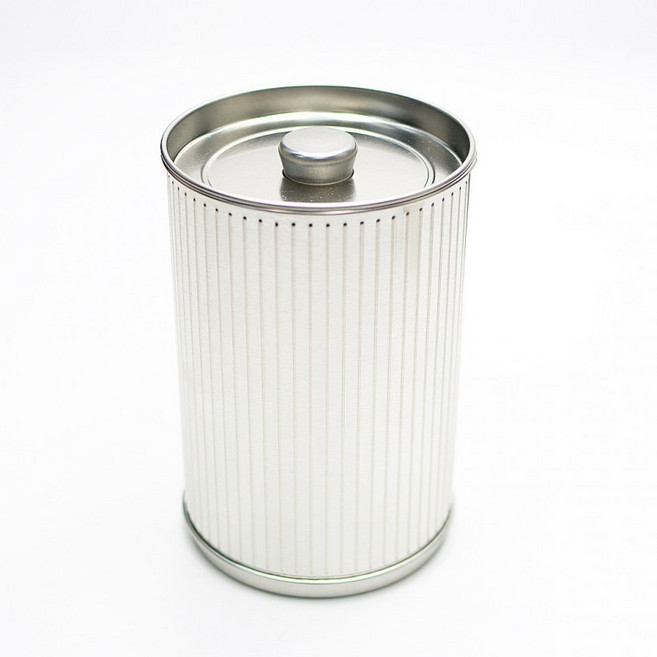 BETTHAJ 뚜껑포함 베타이 차통 틴케이스 쿠키 커피 보관통 실버 1.3L, 1개, 1ml, 1g