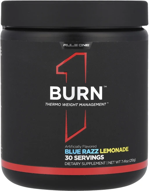 절실히 몸관리가필요한시기 Rule One Proteins Burn™ 써모 체중 관리 블루 래즈 레모네이드 맛 210g(7.41oz) 프리미엄할인상품입니다, RuleOneProteinsBurn써모체중관리블루래즈레, 210g, 1 - 쿠팡