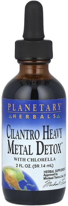 건강챙기세요 Planetary Herbals 실란트로 헤비메탈 Detox™ 클로렐라 함유 59.14ml(2fl oz) 백살까지오래오래, PlanetaryHerbals실란트로헤비메탈Detox클, 1개, 59ml - 쿠팡