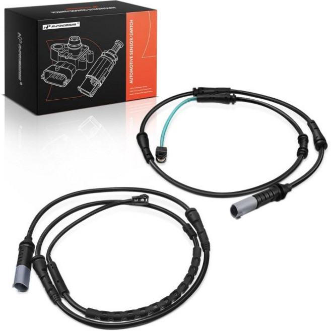 A-프리미엄 전면 및 후면 디스크 브레이크 패드 마모 센서 BMW 528i 535d 535i 550i 640i 650i 528i/535d/535i/550i/640i/650i x, A프리미엄 전면 및 후면 디스크 브레이크 패드 마모 센