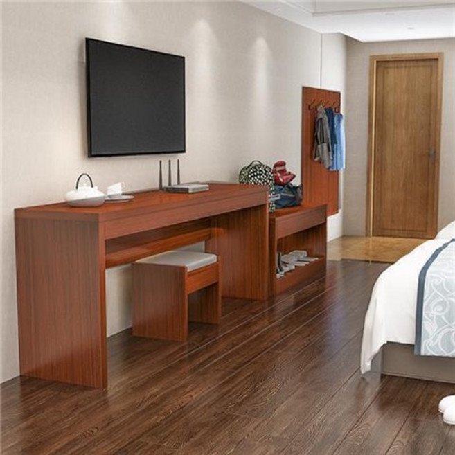 호텔식 TV장 인테리어 침실 미디어장 받침대 선반 거실장 티비다이 화장대 엔터테인먼트 유닛 테이블 제품, 8.1.4 티크 TV캐비닛 세트