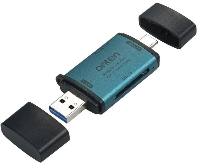 Coms 멀티 카드리더기 SD TF 4.0 USB A/C타입 FA861, 상세페이지 참조, 1개, 상세페이지 참조