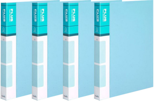 희망화일 PP 미니3공 O링 바인더 2cm, SkyBlue, 8개