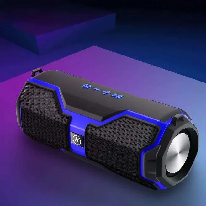 블루투스 스피커 200W 초고전력 휴대용 무선 야외 카드 방수베이스 TF, 03 파란