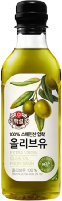 백설 스페인산 압착 올리브유, 500ml, 11개