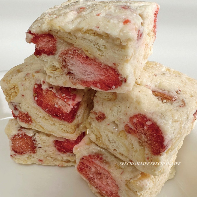 쫀득쿠키 누가 크래커 동결건조 딸기맛, 30개, 14g