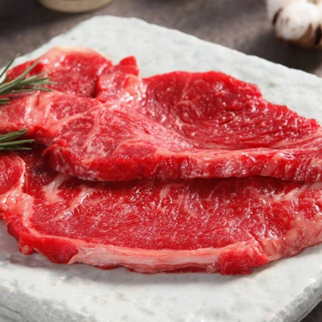 한우 채끝 600g 소고기 이유식소고기 캠핑용한우 jin+850dX