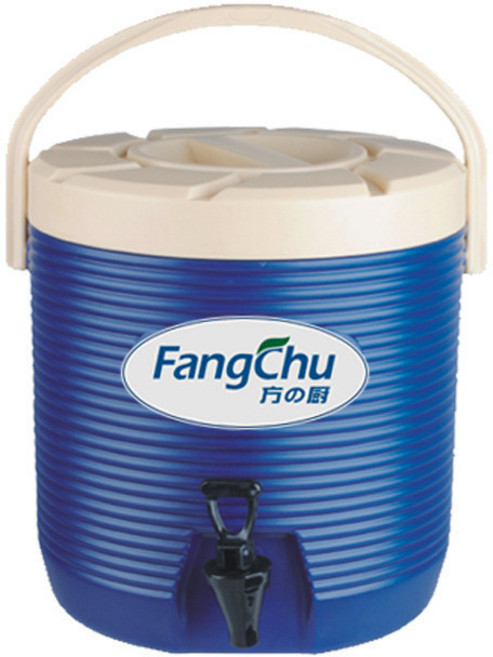 方廚 保溫桶 冷熱兩用 大容量 果汁茶桶, 藍色, 1個, 17L
