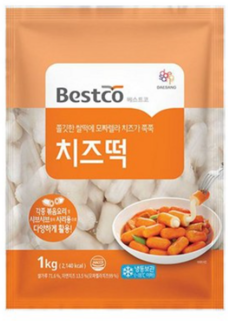 베스트코 치즈떡 1kg, 1개