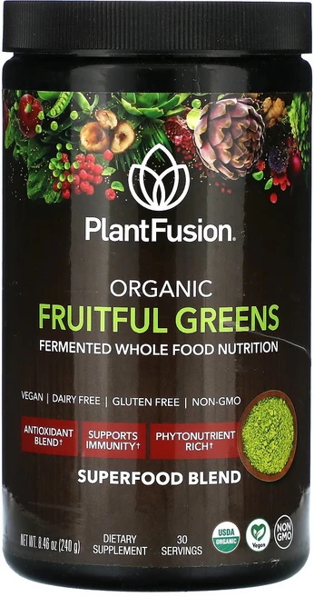 PlantFusion 유기농 프루트풀 그린스 240g(8.46oz) PlantFusion (플랜트퓨전), 240g, 1개 - 쿠팡