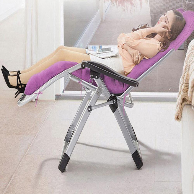 리클라이너전용쿠션 앉은뱅이 흔들의자 바퀴고정 1인용쇼파 릴렉스체어 깡통 캠핑 야전의자, 블랙