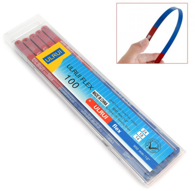 아이베란다 M35 강철 쇠톱날 유연한 줄톱 날 24T 300mm 100개, 1