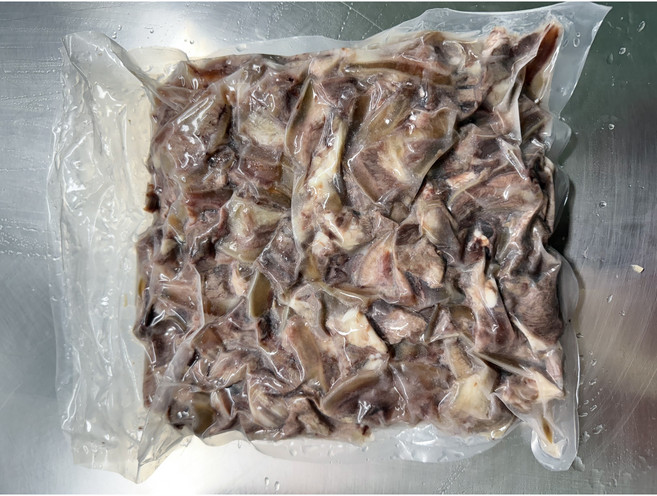 자우담 한우 소머리 고기 2kg 삶은 머릿고기 슬라이스 수육 세절 2kg 국밥용 업소용 도매, 1개