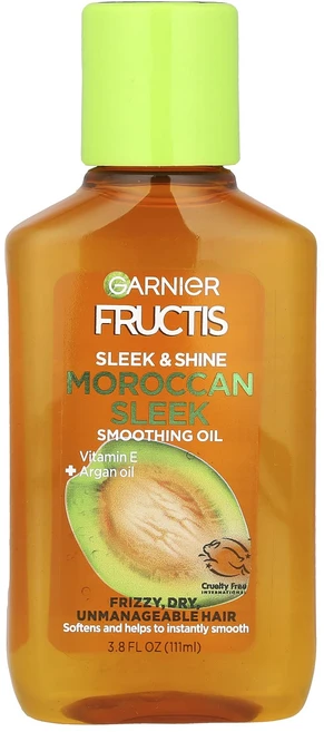 Garnier 프럭티스 슬릭 앤 샤인 모로칸 슬리크 스무딩 오일 111ml(3.8fl oz), Garnier프럭티스슬릭앤샤인모로칸슬리크스무딩오일111, 1개, 111ml - 쿠팡