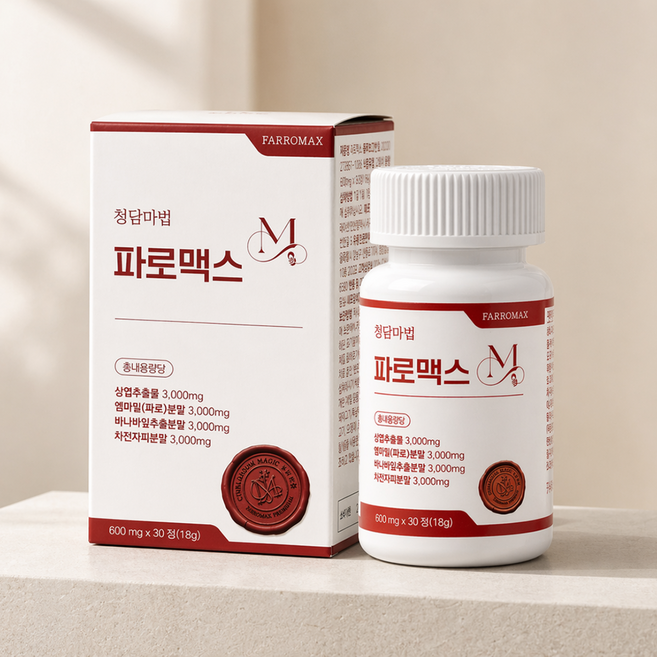 청담마법 파로맥스 바나바잎 추출물 600mg 프리미엄, 1개, 30정