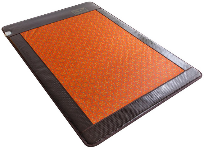 한일의료기 무자계 탄소열선 원형 레드 전기매트 두꺼운 침대용 온열 보료 장판, 싱글(전체난방) 100x195