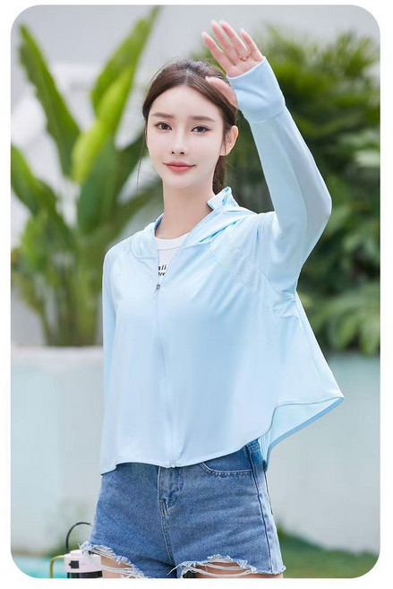 黑膠斗篷防曬衣女夏季大帽檐冰絲連帽防曬外套薄款涼感披肩防曬服, 均碼(80-150斤)