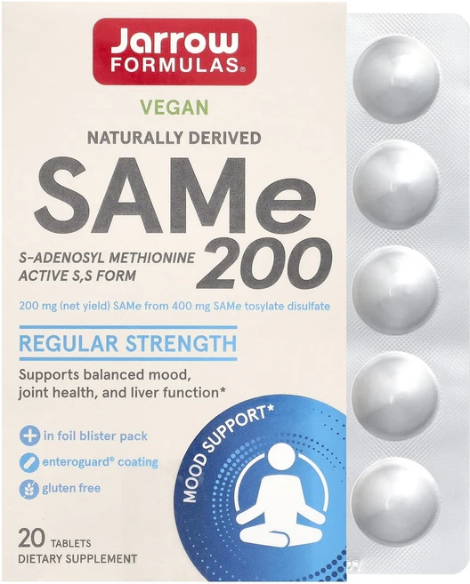 자로우 SAMe 200 S-아데노실-L-메티오닌 200mg 20정, 6개 - 쿠팡