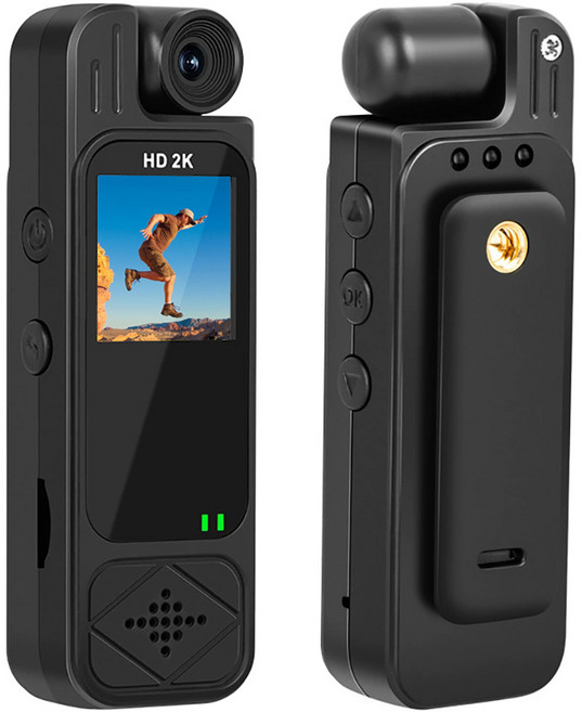 초소형 고화질 2K 바디캠 자전거 블랙박스 오토바이 액션캠, (TF카드 여부):TF카드 64GB 포함