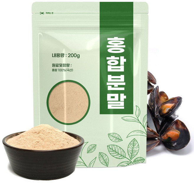 자연초 국산 홍합 가루 분말 200g, 4개