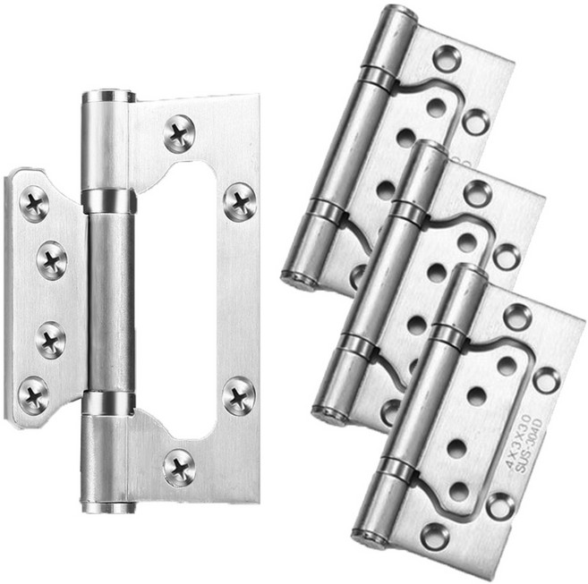 문경첩 3개1세트 문짝경첩 스텐 이지 방문 욕실 경첩 i211, 실버3p