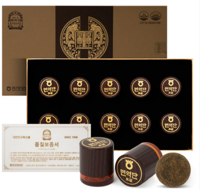 황풍정 면역단 로얄 3.75gx10환 홍삼+침향+마카 명절선물 부모님선물, 1개, 112.5g