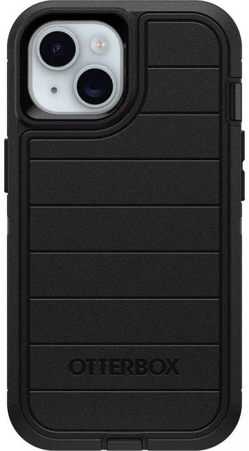 OtterBox 아이폰 17e 및 아이폰 16e (전용) - 디펜더 시리즈 케이스 - 블랙 - 케이스만 포함 - 견고하고 내구성 - 포트 보호 - 미생물 방어 보호