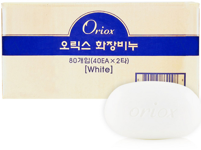 오릭스 화장비누 화이트 대용량 업소용, 80개