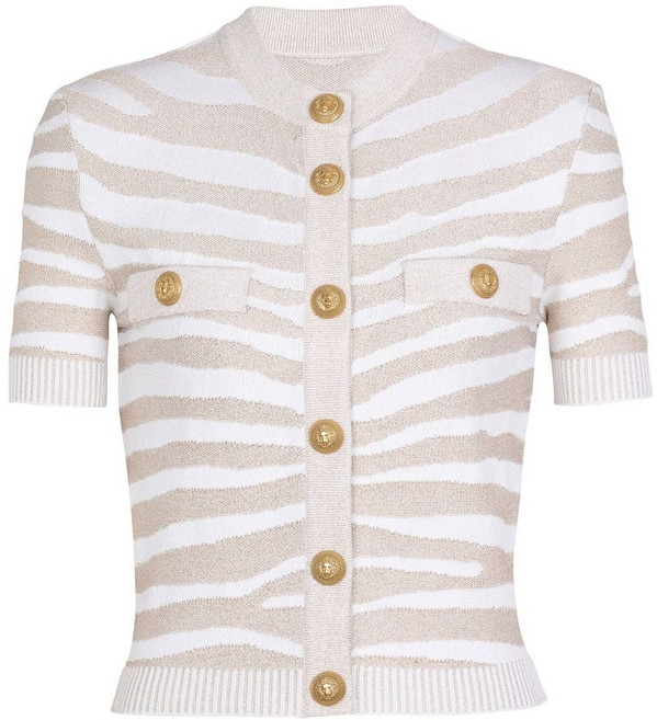 발망 버튼 디테일 니트 가디건