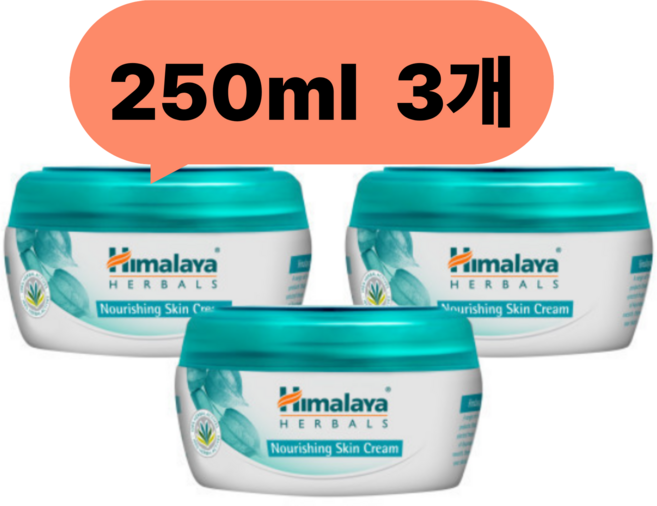 [3개] 히말라야 데일리 진정 너리싱 수분크림 50ml, 3개, 250ml