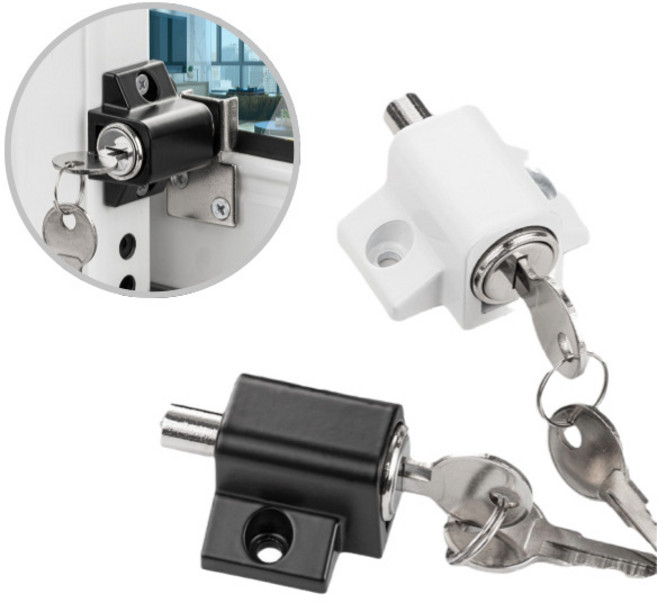 도나토르 창문 샷시 잠금장치 아파트 베란다 다용도실, 1개, 화이트