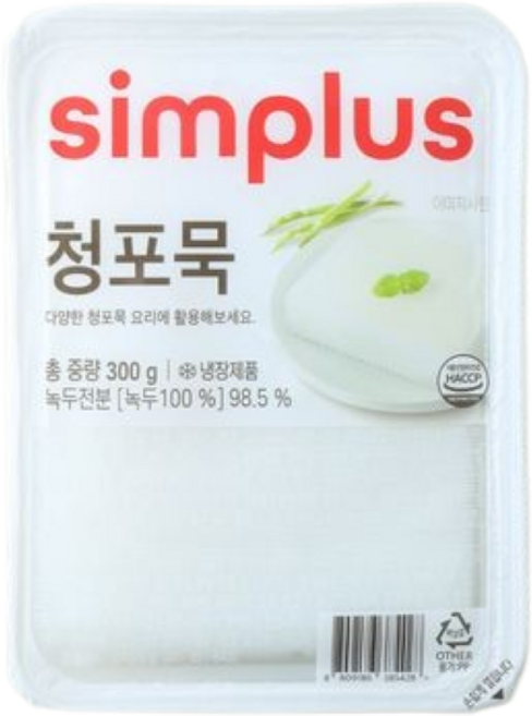 simplus 청포묵, 3개, 300g