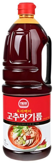 해표 요리백미 고추맛기름, 1.8L, 6개