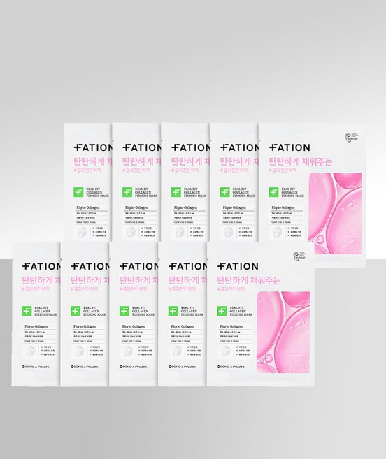 파티온 리얼 핏 콜라겐 퍼밍 마스크10매입, none, 1, 10