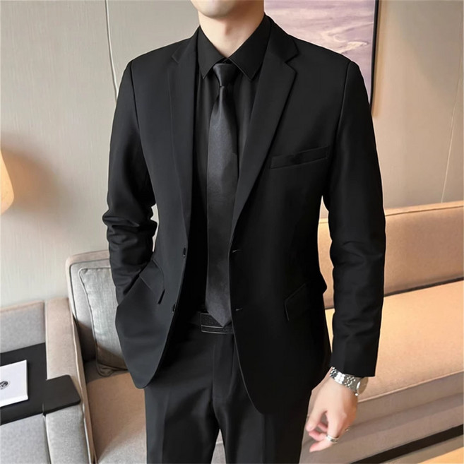【痞帥高級感】男士西服 西裝外套 商務正裝 休閒西裝 職業套裝 伴郎禮服 修身版型 羊毛混紡 多場合穿搭