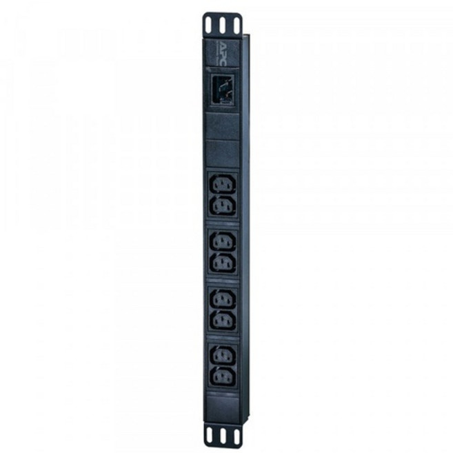 APC스토어 Easy Basic EPDU1016B RACK PDU 19인치 1U 랙 장착 16A/230V (8)C13 전원분배 멀티탭, 1개