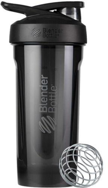 블랜더보틀 BlenderBottle 스트라다 트라이탄 쉐이커 병 스포츠 보틀 710ml 블랙, 2)Black
