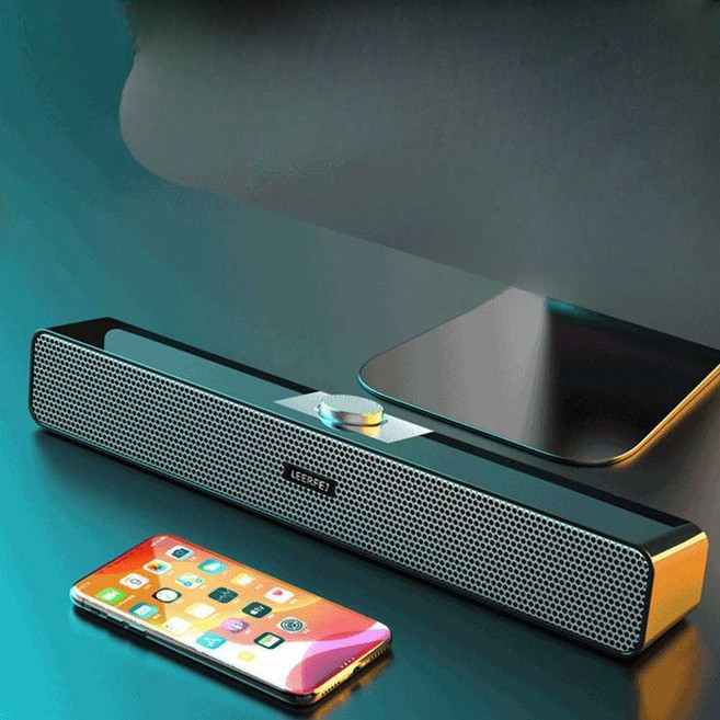 오디오 초지향성스피커 서브 우퍼 데스크탑 거실 Bluetooth 9D, 버튼형 Bluetooth 8D