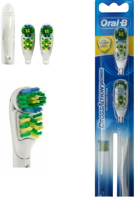 전동칫솔모 회전 진동식 이중 칫솔모 리필, 1개