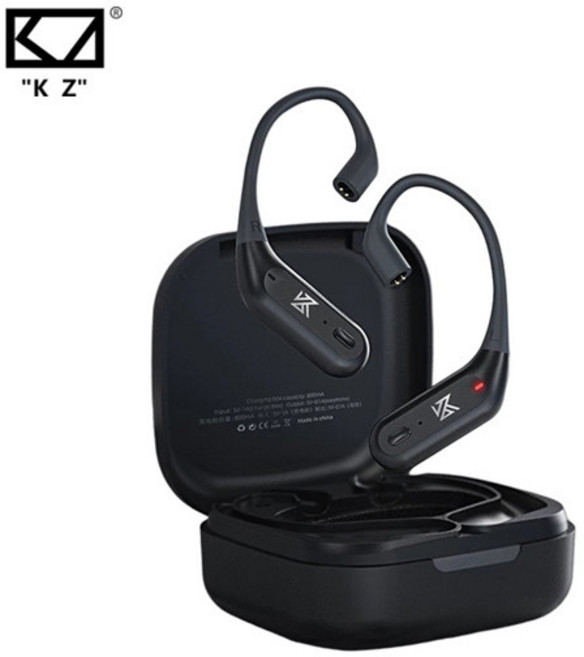 KZ AZ09 PRO Bluetooth 5.2 케이블 업그레이드 KZ ZAS ZAX ZSX AST ZS10 EDX PRO 용 충전 케이스가있는 무선 이어 후크 이어폰 케이블, [01] 옵션1