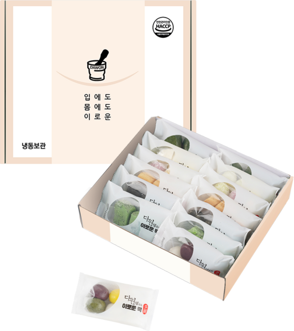 이로운떡 7종 14입 세트 송편 모시 인절미 흑임자 쑥찰떡 서리태콩떡 코코넛팥떡(7종 100g * 2봉씩), 1개, 1.4kg