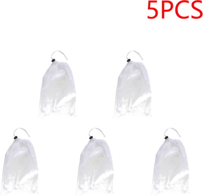 수영장 청소기 흡입 가방 미세 메쉬 풀 진공 OPP 플라스틱 분수 잎 1-10 개, 04 5 pcs, 1개