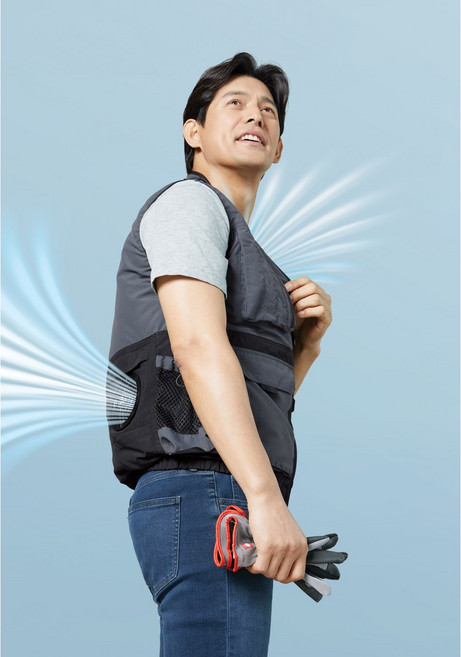 지벤 선풍기조끼 ZB-V2422 세트구성(조끼+팬+배터리), 4XL(120), 1세트